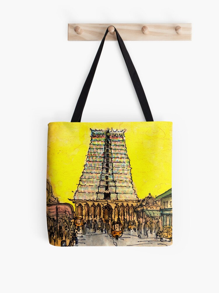 Thumbnail 1 of 2, Tote Bag, Shikhara (the pinnacle) designed and sold by sohomdeep.