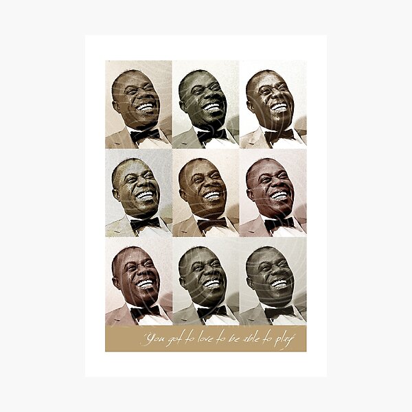 Jazz Heroes Series - Louis Armstrong Photographic Print