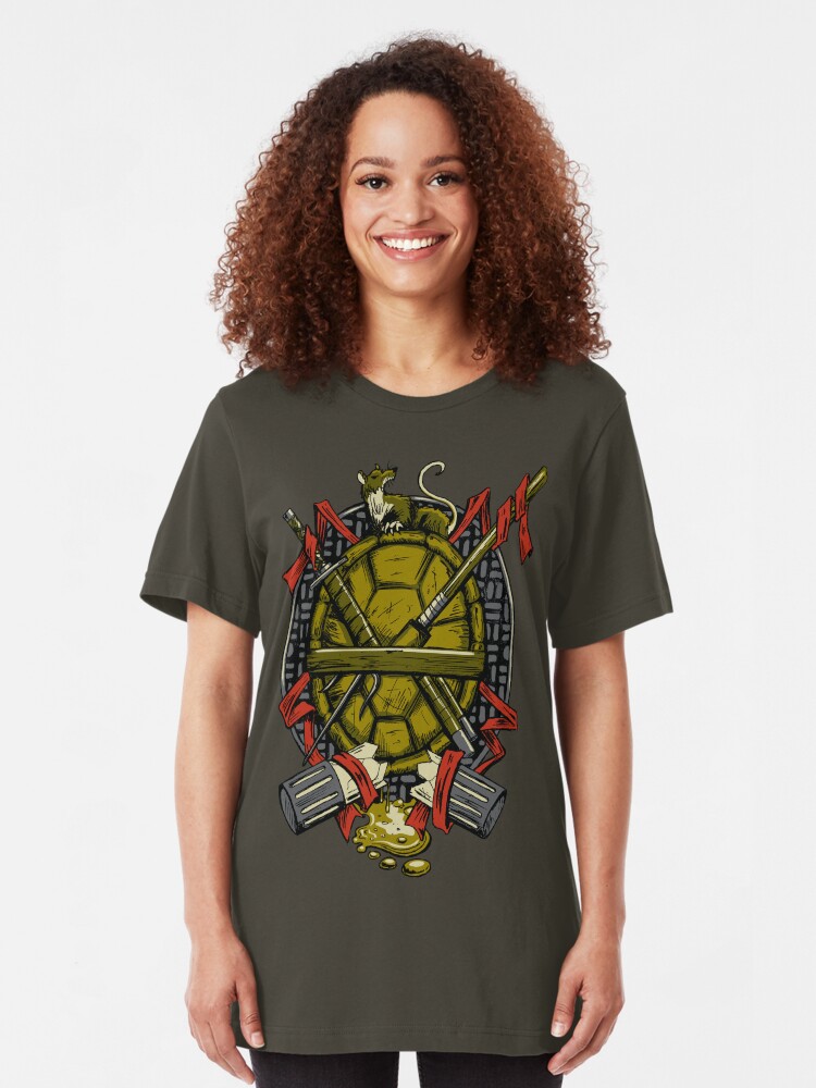Alternate view of Turtle Family Crest Slim Fit T-Shirt