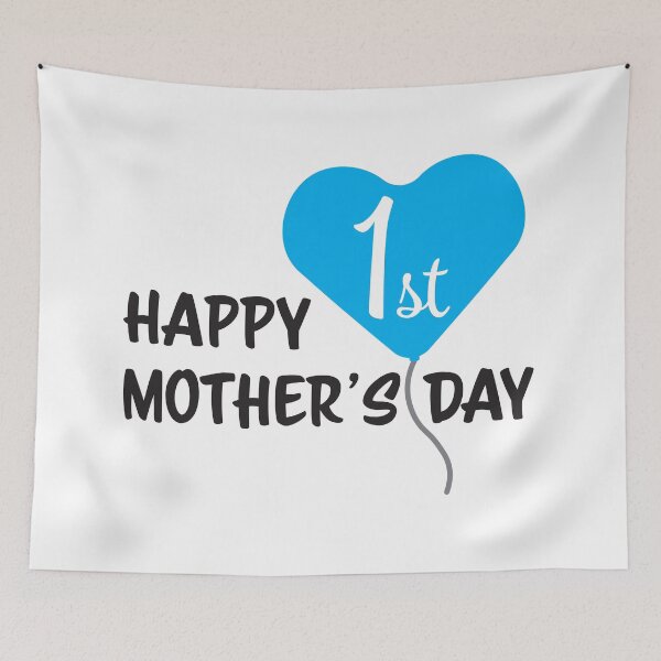 Item preview, Happy First Mother's day Blue Balloon designed and sold by sigdesign.
