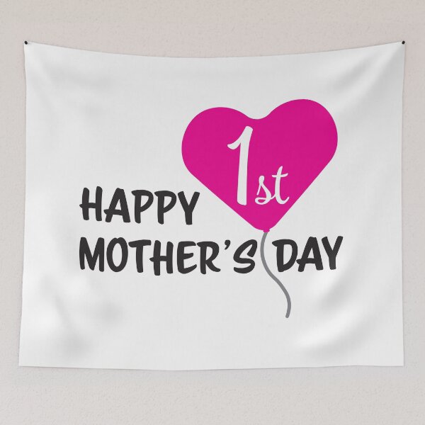 Item preview, Happy First Mother's day Pink Balloon designed and sold by sigdesign.