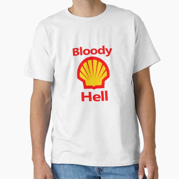 Item preview, Bloody Hell Climate Change Oil Logo design designed and sold by GetItGiftIt.