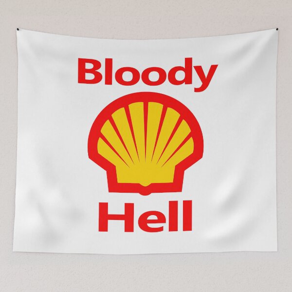Item preview, Bloody Hell Climate Change Oil Logo design designed and sold by GetItGiftIt.