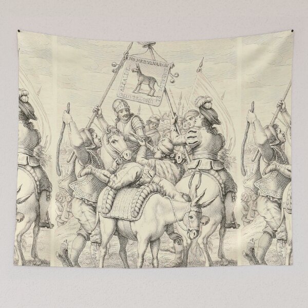 Item preview,  Don Quixote and Sancho Panza in a Spanish battle designed and sold by Vintage Designs +.