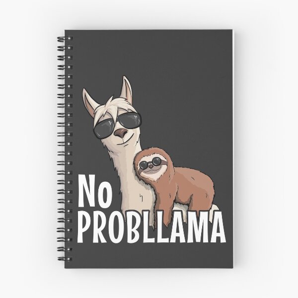 Item preview, No Prob-LLama Hipster Llama & Sloth With SunGlasses Gift designed and sold by Skizzenmonster.