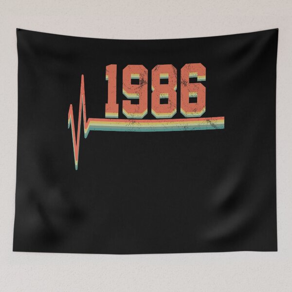 Artikelvorschau, 1986 T-Shirt Geburtstag entworfen und verkauft von 4tomic.