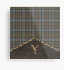 OUTLANDER MONOGRAM Y Metal Print