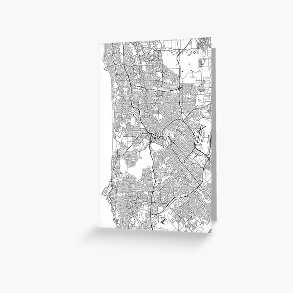 "Perth map poster print wall art, Western Australia gift printable