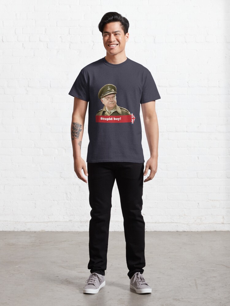 Alternate view of Dad’s Army - Stupid Boy! Classic T-Shirt