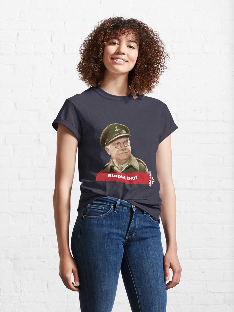Alternate view of Dad’s Army - Stupid Boy! Classic T-Shirt