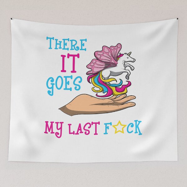 Item preview, There It Goes My Last F Unicorn Fun Memes designed and sold by BornDesign.