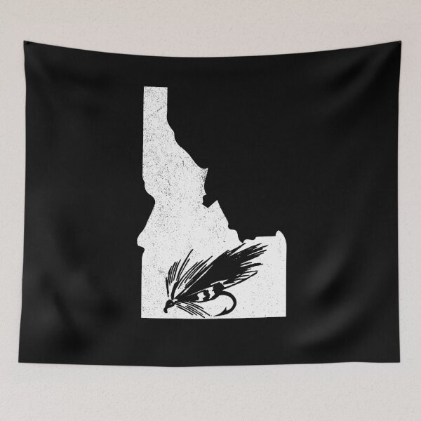 Artikelvorschau, Idaho Fly Fishing Hook State River Men entworfen und verkauft von BornDesign.