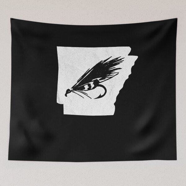 Item preview, Arkansas Fly Fishing Hook State River designed and sold by BornDesign.