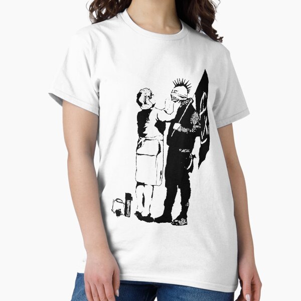 Aperçu de l'œuvre Banksy Punk Anarchiste et Mère créée et vendue par belugastore.