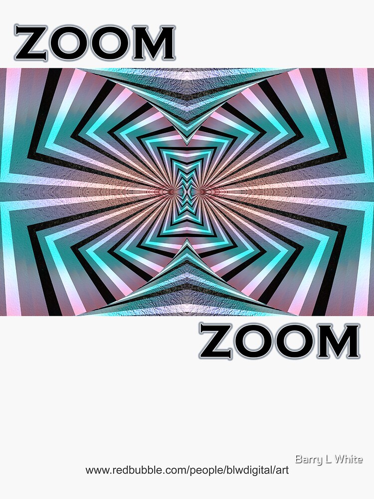 "Zoom Zoom" Sticker for Sale by blwdigital Redbubble