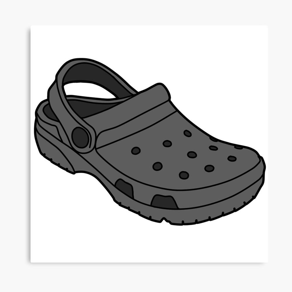 matte black crocs