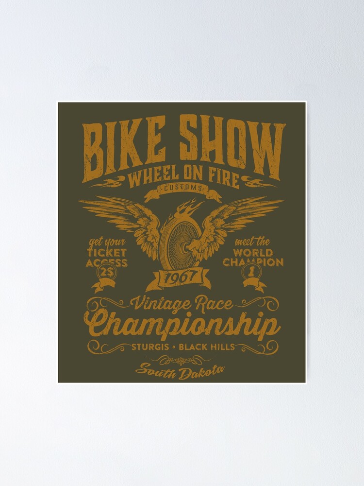 Poster ''Bike Show' : autre vue