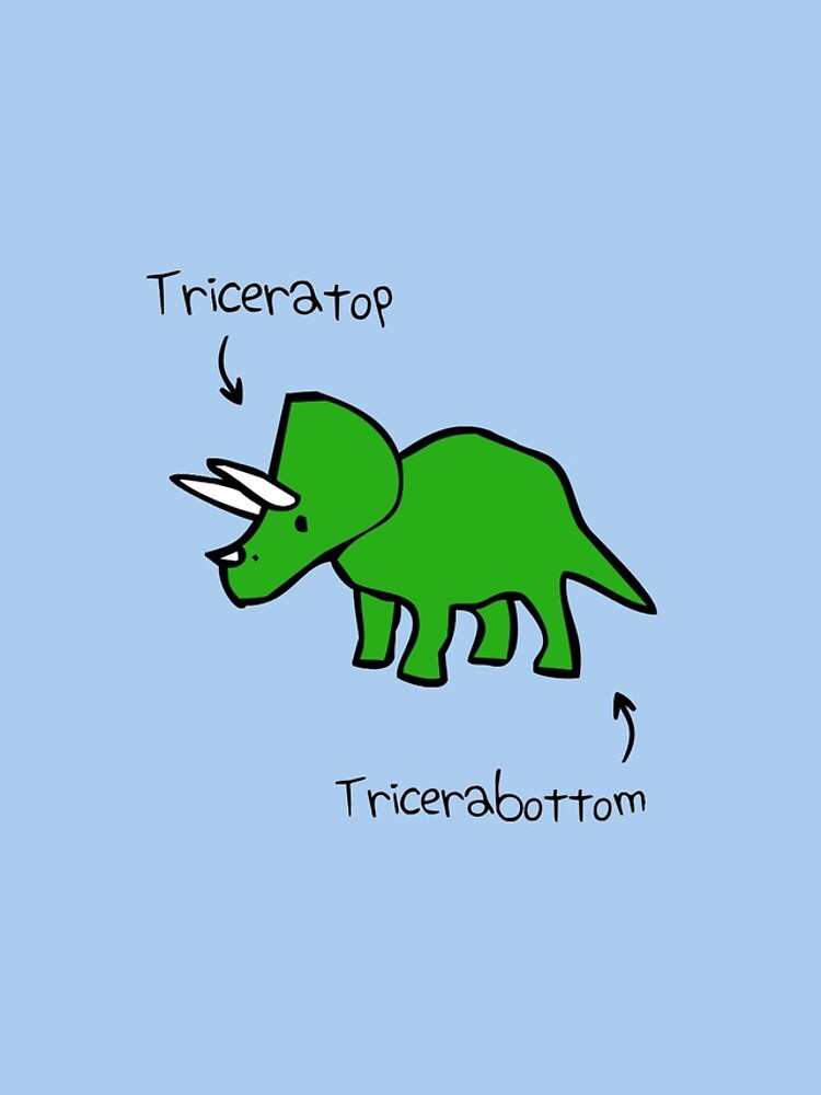 Triceratops Tricerabottom by jezkemp