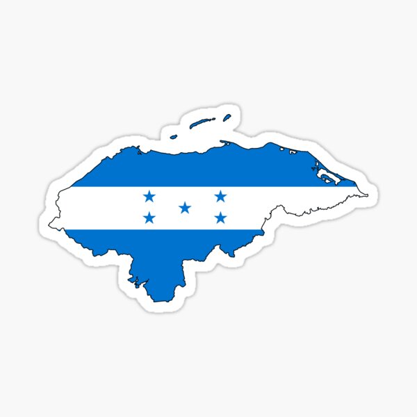 Artikel-Vorschau von Honduras-Kartenfahne, designt und verkauft von CacaoDesigns.