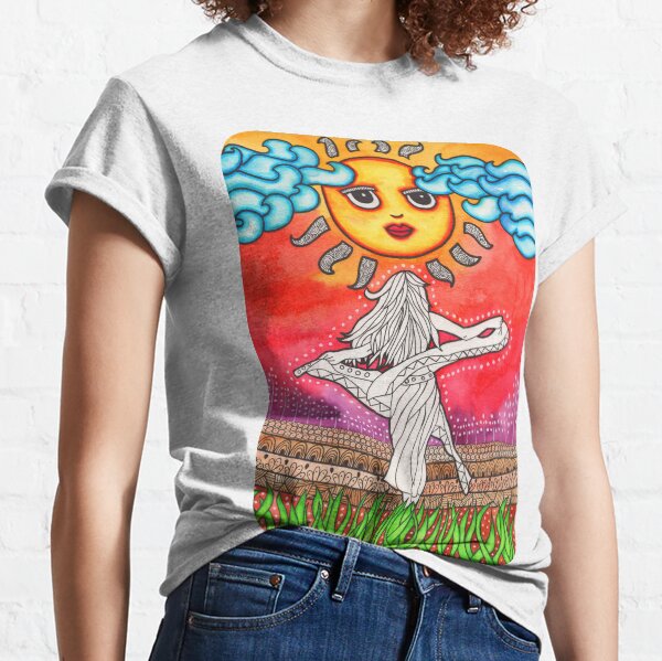 Bohemian Girl Art | Psychedelic Art | Hippie Decor | Trippy Art Classic T-Shirt