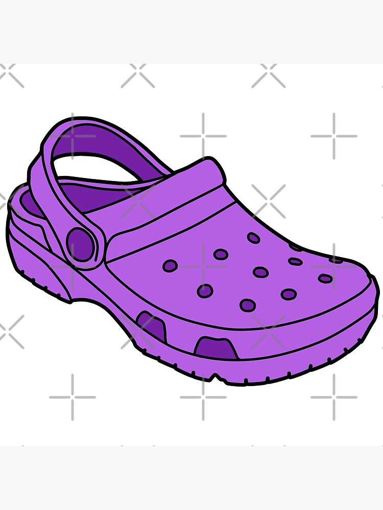 purple crocs