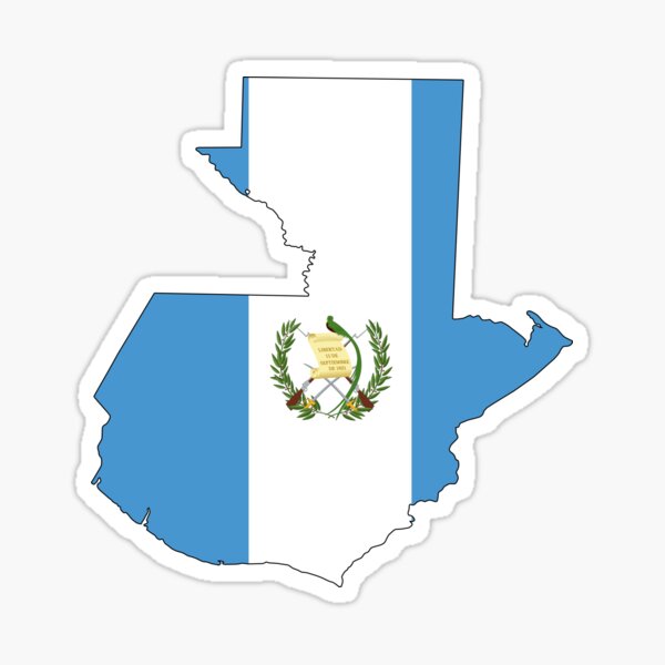 Artikel-Vorschau von Guatemala-Kartenflagge, designt und verkauft von CacaoDesigns.