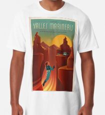 SpaceX-Reiseplakat: Valles Marineris, Mars Longshirt
