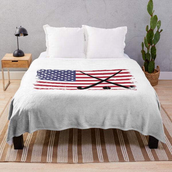 Item preview, Field Hockey design USA American Flag designShirt designed and sold by phoxydesign.