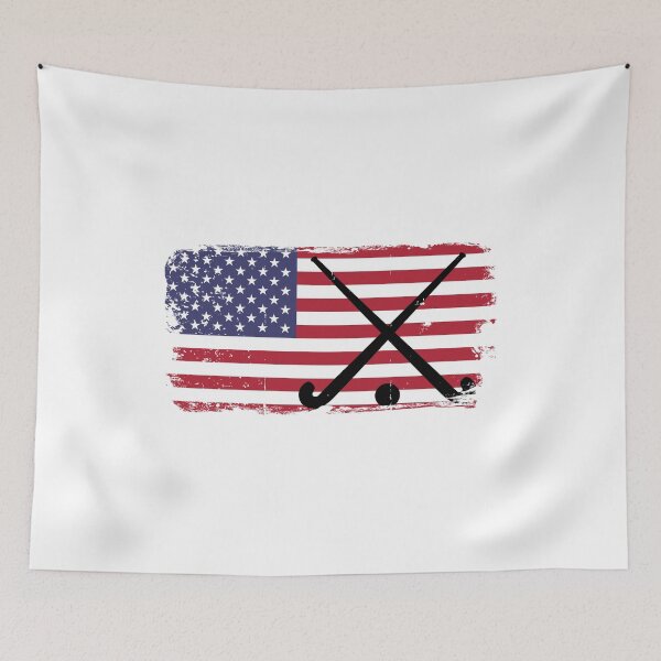 Item preview, Field Hockey design USA American Flag designShirt designed and sold by phoxydesign.