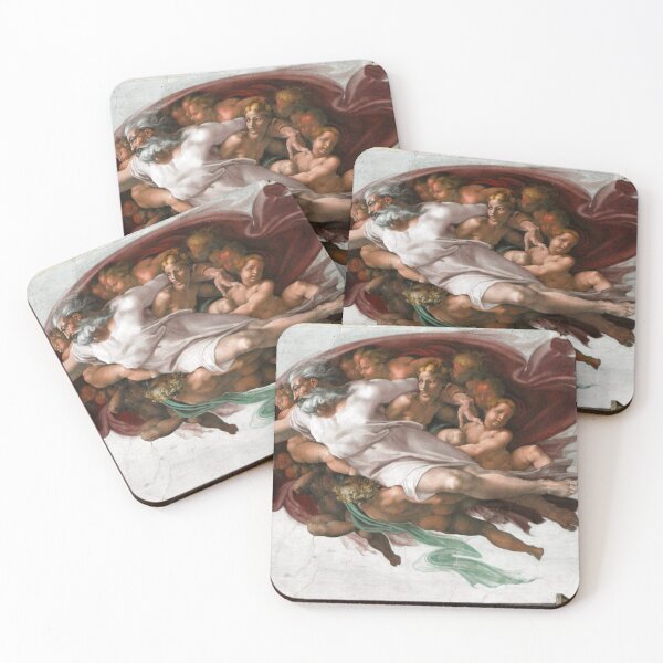 Item preview, The creation of Adam - Michelangelo painting Part 2 designed and sold by Bebichic.