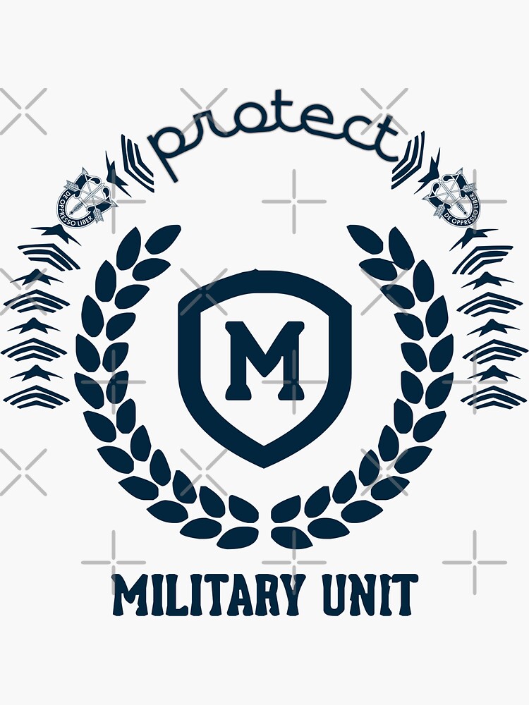 "military unit" Sticker for Sale by vibeno1 Redbubble