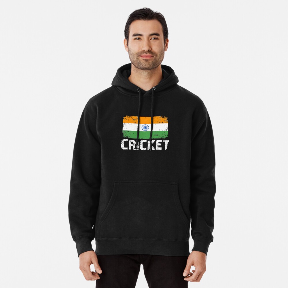 "India Cricket, India Team Cricket, India Flag" Pullover Hoodie by Designs4Less Redbubble