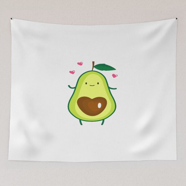 Item preview, avocado heart sticker designed and sold by TraciBLantzy.