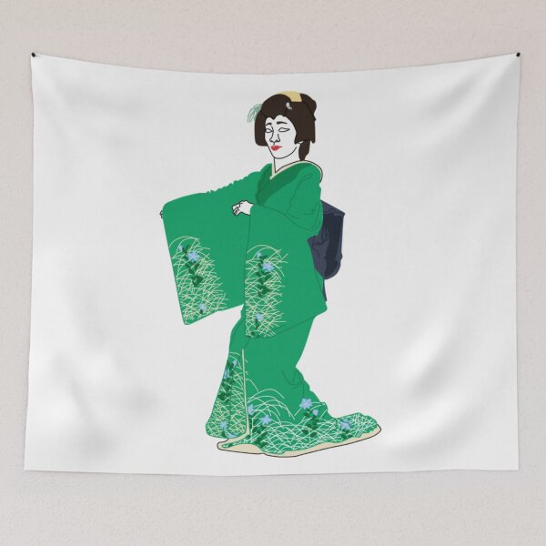 Item preview, Bellflowers Kimono Motif designed and sold by KHRArts.