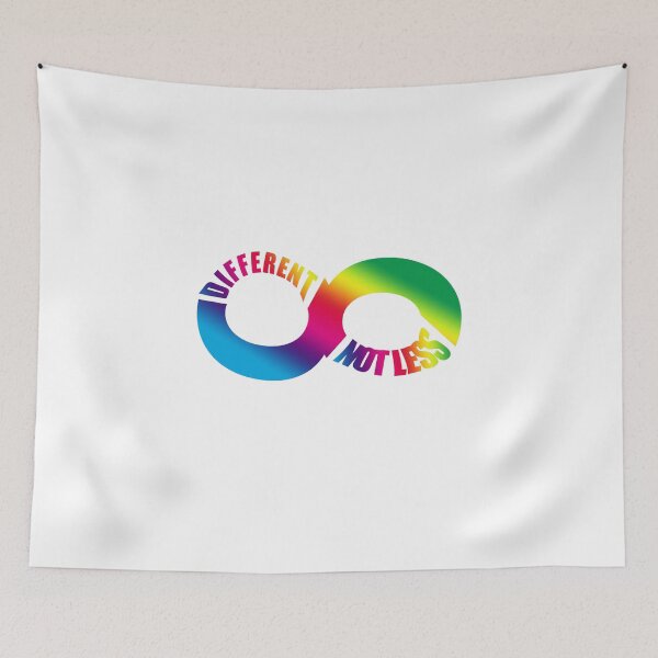 Item preview, Different Not Less. Autism and Neurodiversity designed and sold by HeardUWereDead.