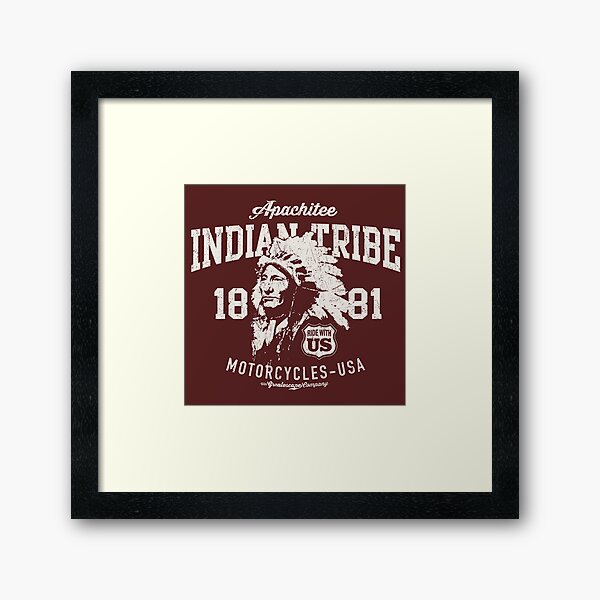 Indian Tribe 1881 Impression encadrée