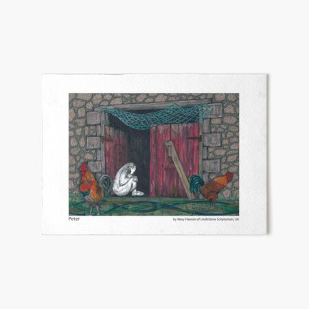 The Journey to the Cross and Beyond - Station 5 - Peter Art Board Print