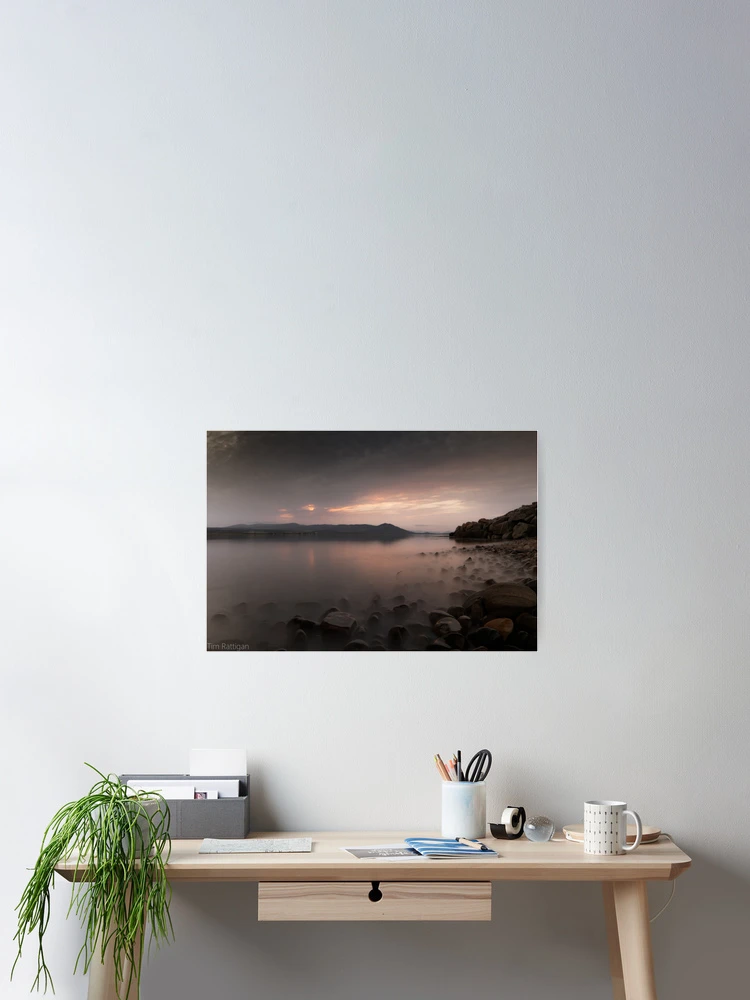 Thumbnail 2 of 3, Poster, Misty Rocks designed and sold by PhotoPhoto.