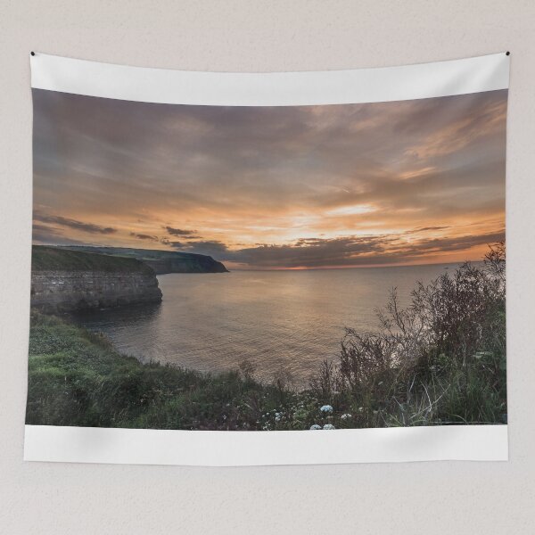 Item preview, Boulby Cliffs at sunset designed and sold by grumpykeith.