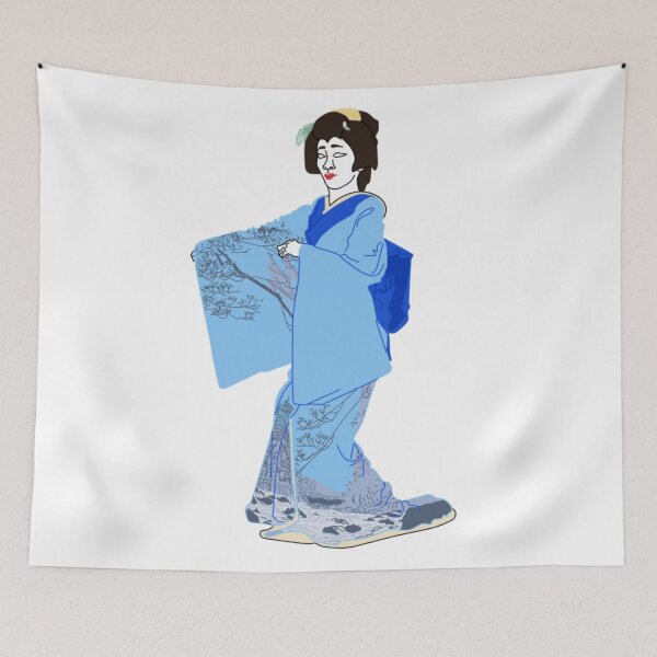 Item preview, Mountains with Trees Kimono Motif designed and sold by KHRArts.