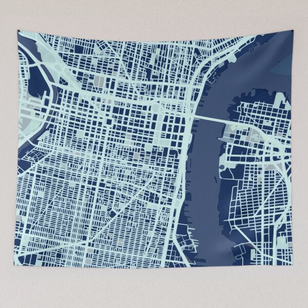 Item preview, Philadelphia Street map designed and sold by IvonDesign.