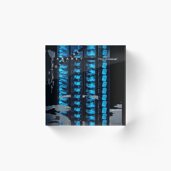 Cabaret Voltaire drinking gasoline vinyl artwork Acrylic Block