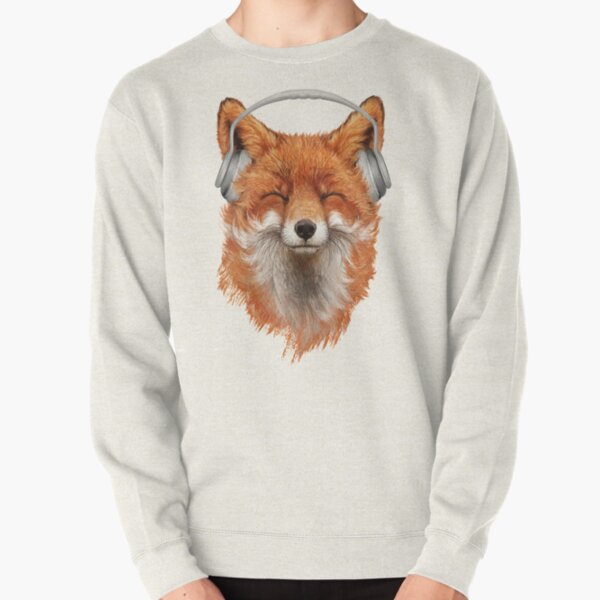 Smiling Musical Fox Pullover Sweatshirt