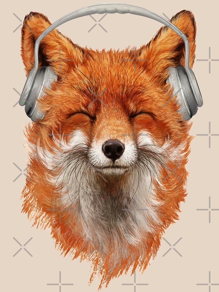 Smiling Musical Fox by 38Sunsets