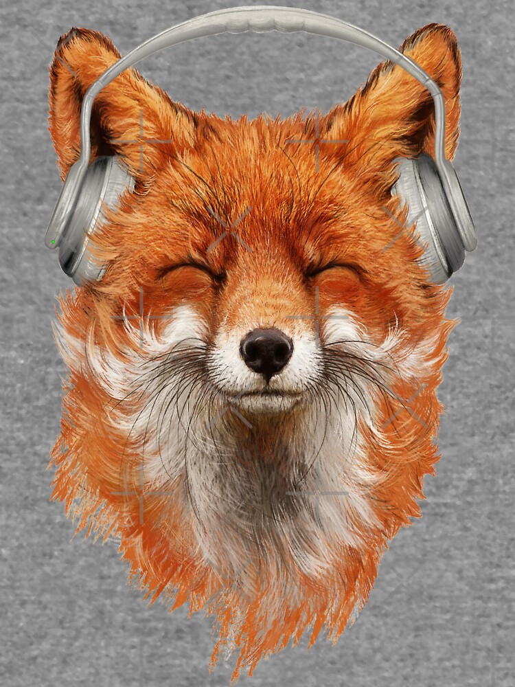 Discover Smiling Musical Fox Lightweight Hoodies