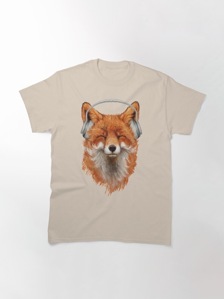 Alternate view of Smiling Musical Fox Classic T-Shirt