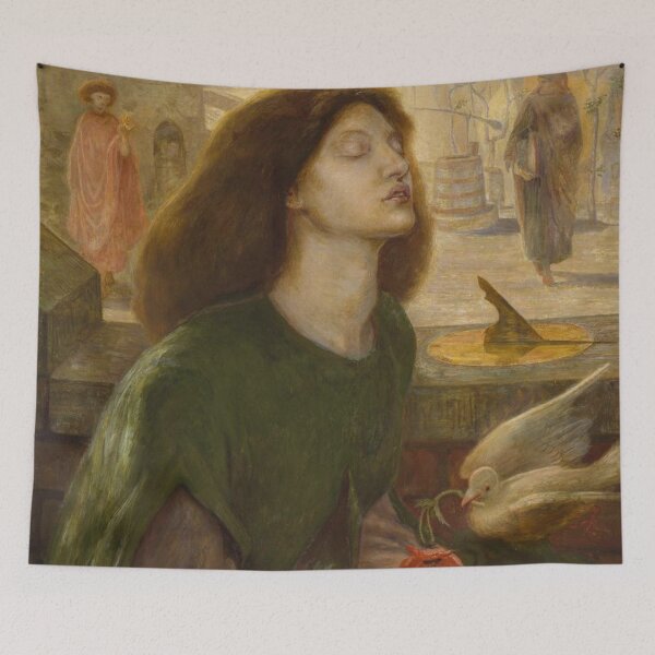 Item preview, Dante Gabriel Rossetti and Ford Madox Brown - Beata Beatrix designed and sold by Vintage Designs +.