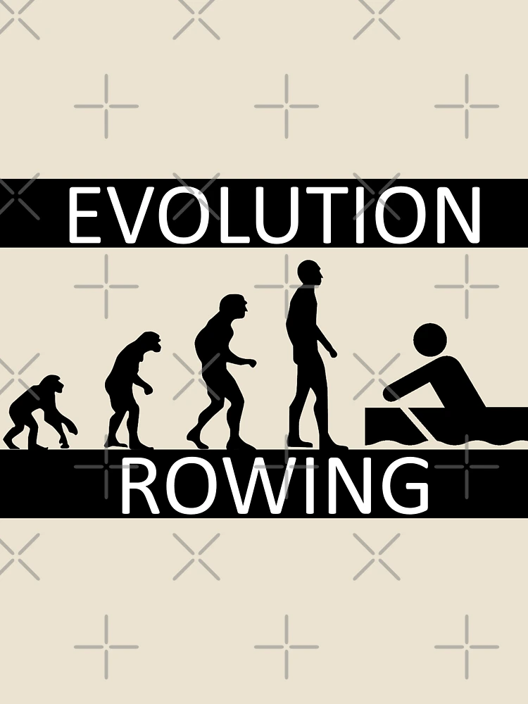 Thumbnail 4 von 4, Locker geschnittenes T-Shirt, Evolution Rowing - Rudern - Ruderer designt und verkauft von AndiHK.