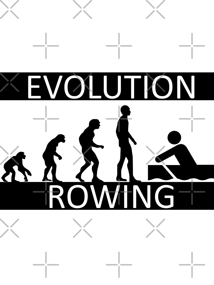 Thumbnail 7 von 7, Oversized T-Shirt, Evolution Rowing - Rudern - Ruderer designt und verkauft von AndiHK.