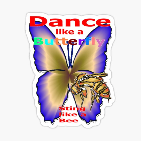 Sting Like A Bee Stickers Redbubble